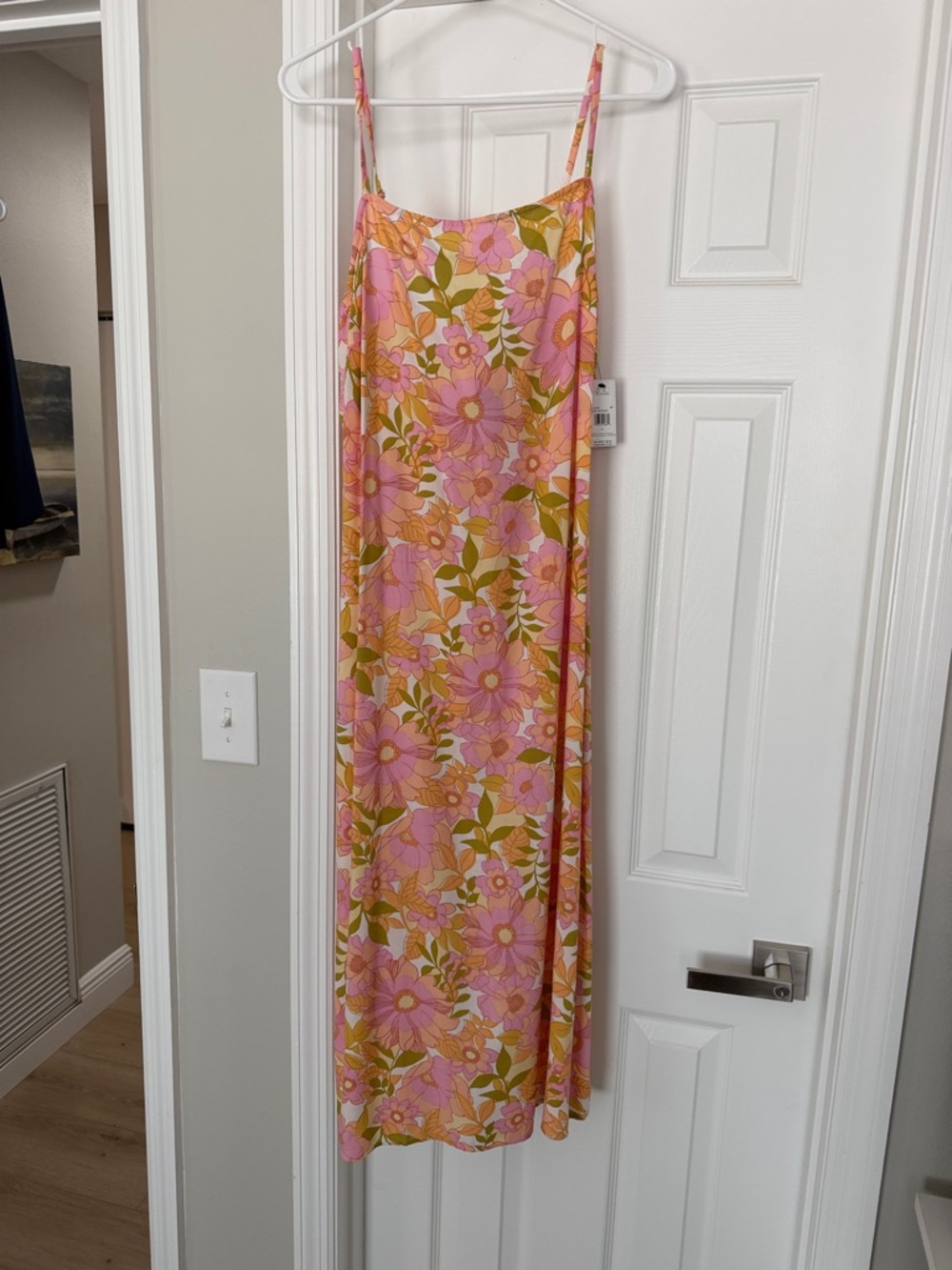Billabong Golden Hour Maxi in Pink, Orange & Green Floral